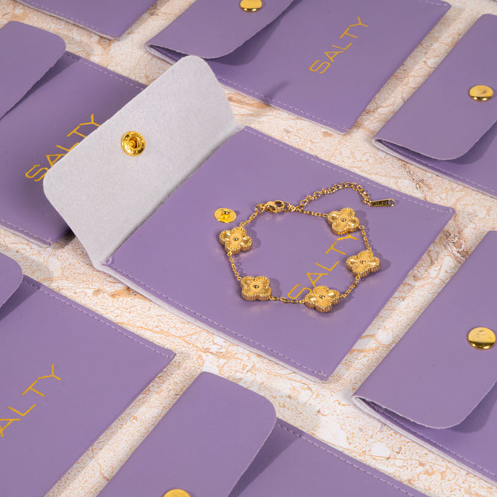 Golden Luck Leaflet Bracelet