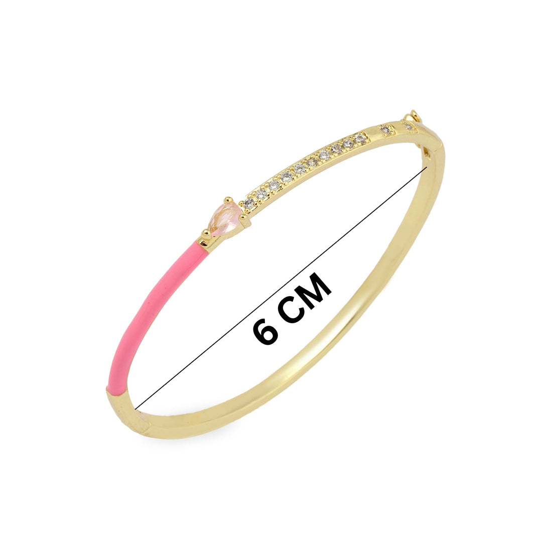 Delicate Blossom Bangle -Pink