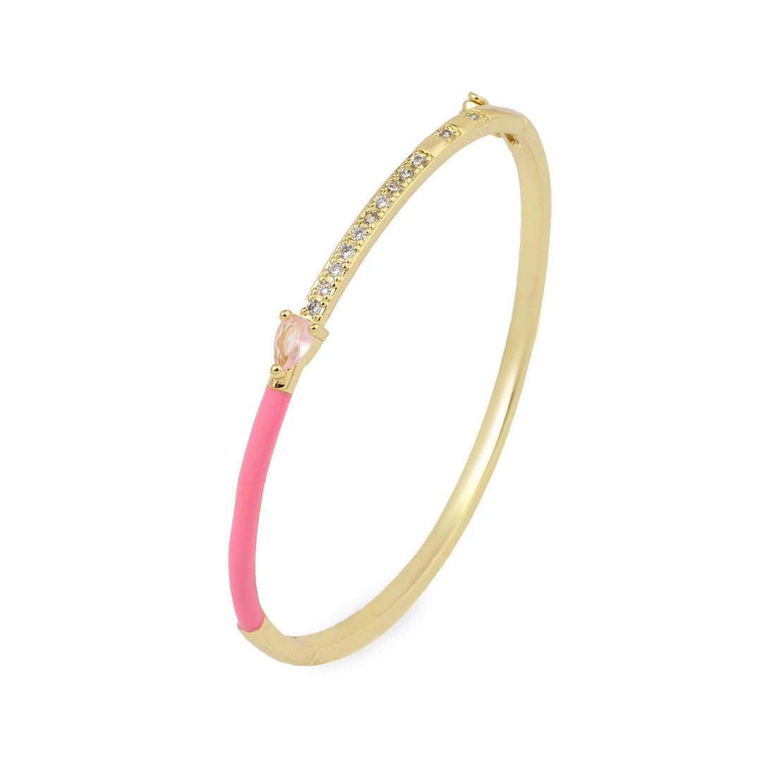 Delicate Blossom Bangle -Pink