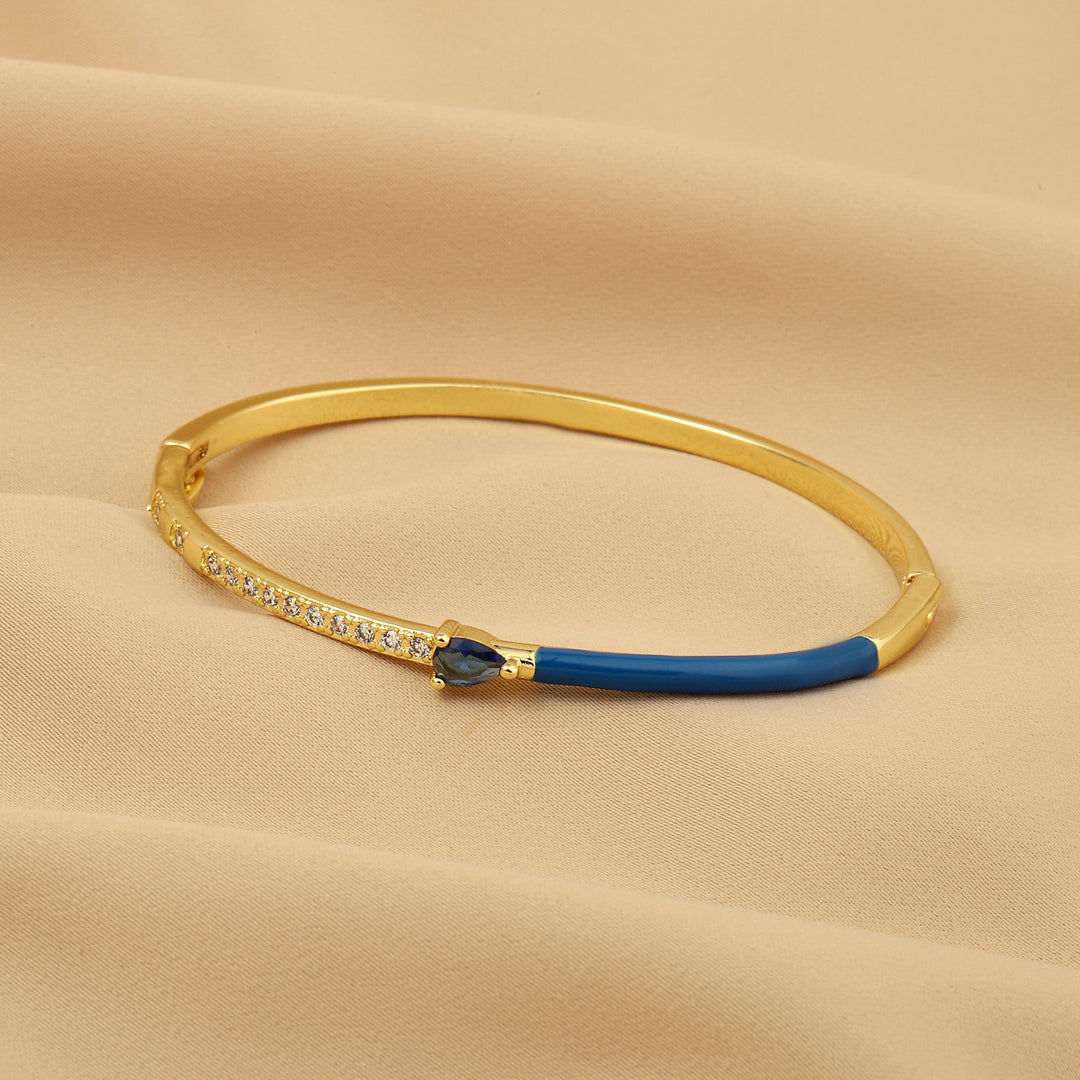 Delicate Blossom Bangle -Blue