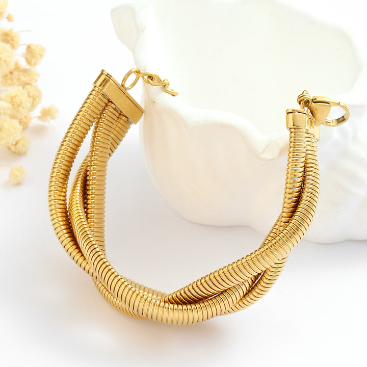 Twist N Turn Gold Bracelet - Salty Accessories