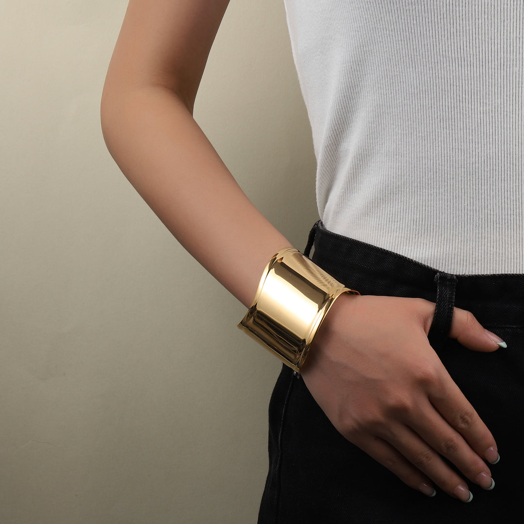 Big Bold Gold Cuff - Salty Accessories