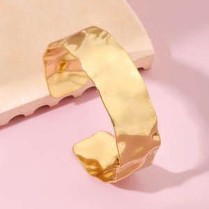 Twilight Textured Gold Cuff