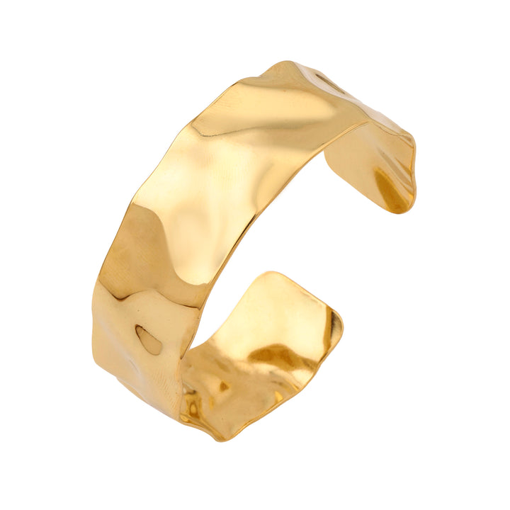 Twilight Textured Gold Cuff - Salty Accessories