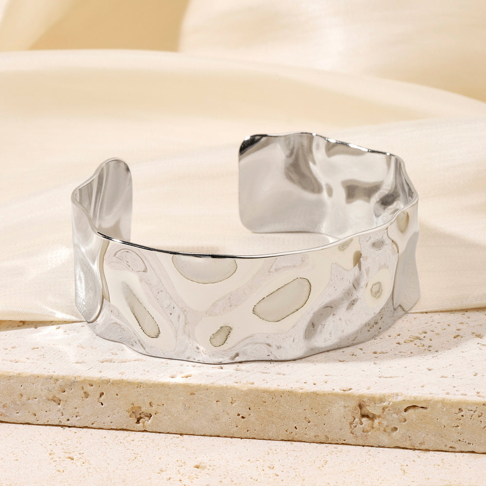 Twilight Textured Silver Cuff - Salty Accessories