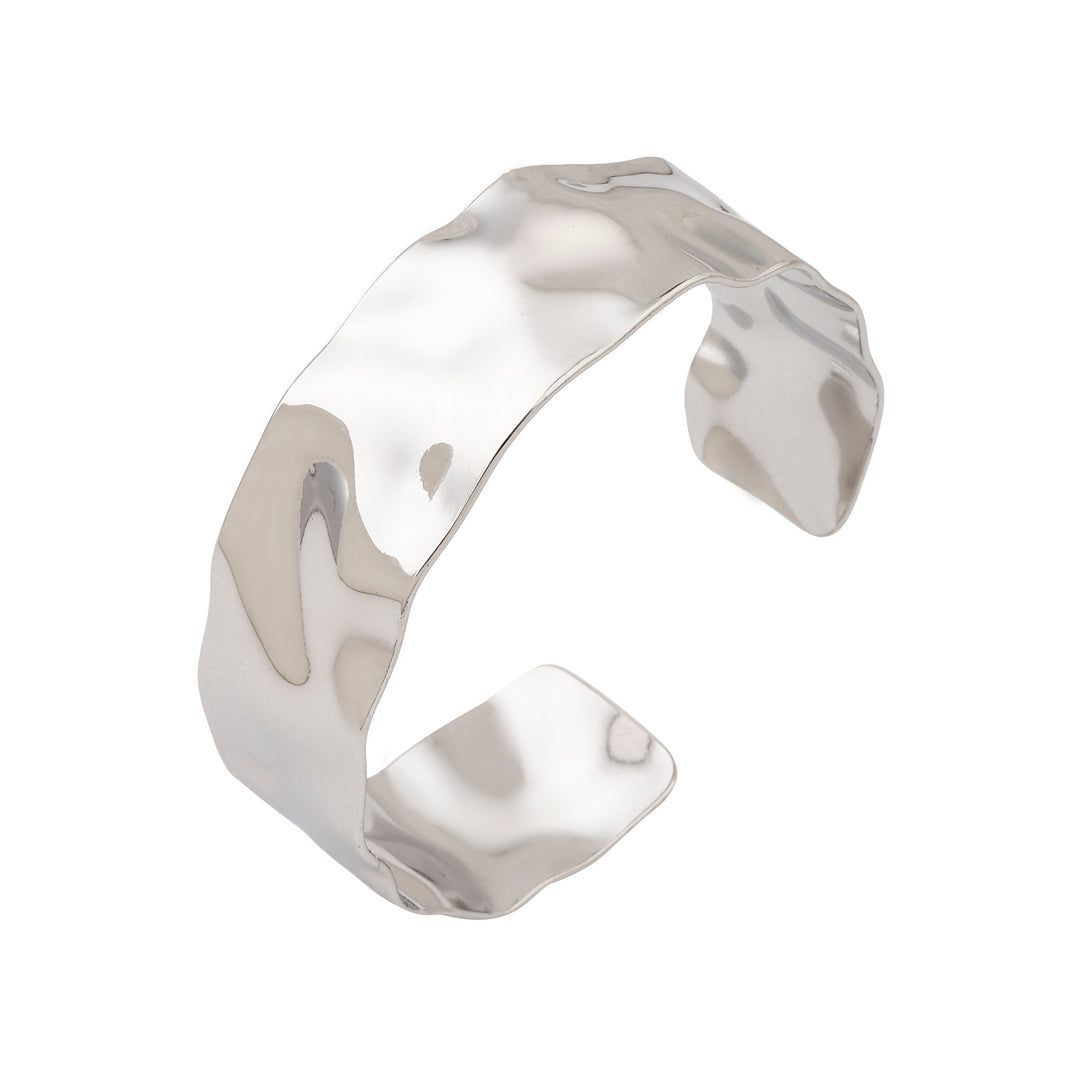 Twilight Textured Silver Cuff - Salty Accessories