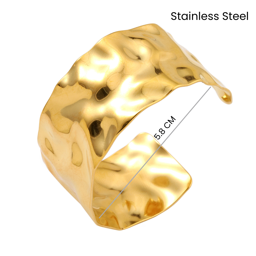 Glimmering Grace Gold Cuff