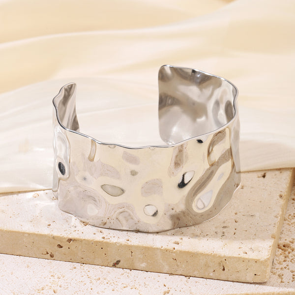 Glimmering Grace Silver Cuff