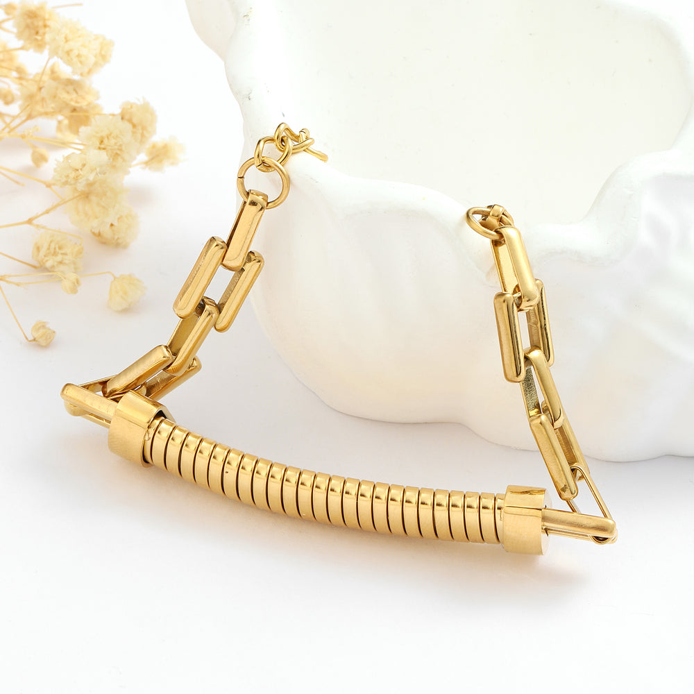 HairPin Gold Bracelet - Salty Accessories