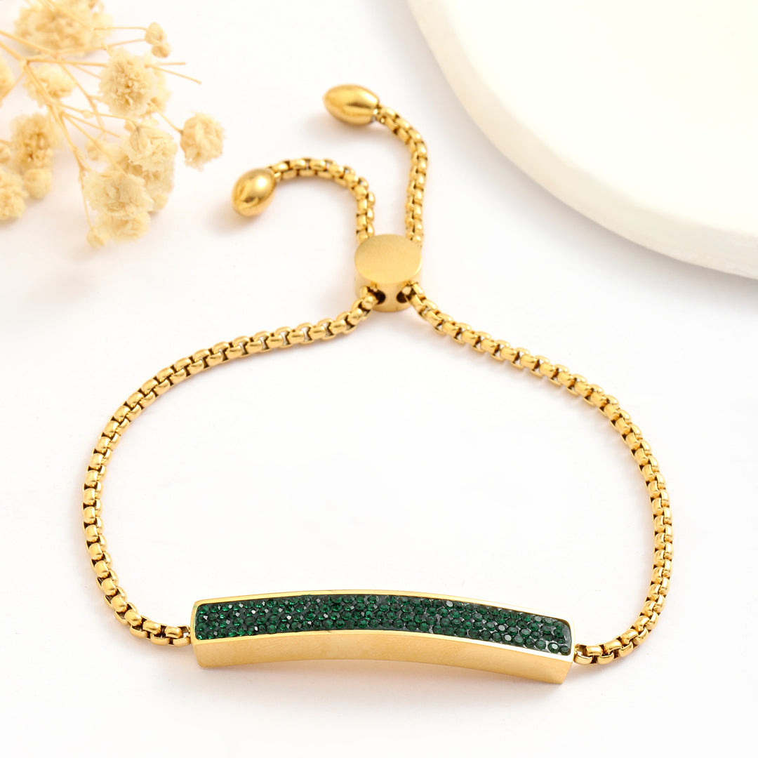 Midnight Enamel Gold Bracelet - Salty Accessories