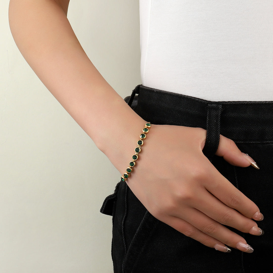 Reconnecting Green Gold Bracelet - Salty Accessories