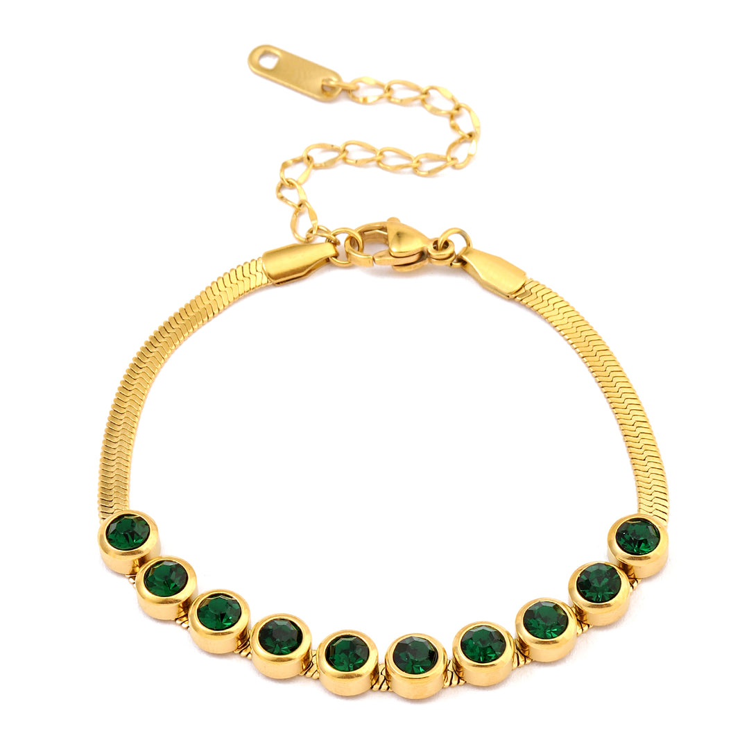 Reconnecting Green Gold Bracelet - Salty Accessories