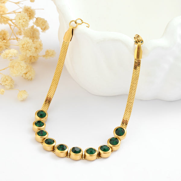 Reconnecting Green Gold Bracelet