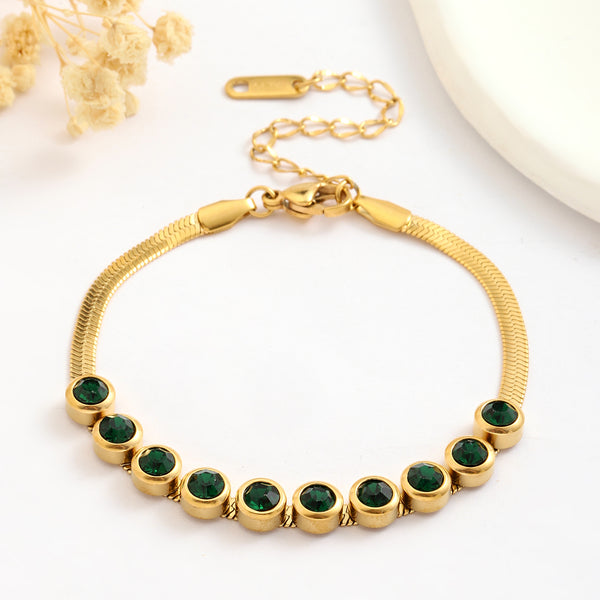Reconnecting Green Gold Bracelet