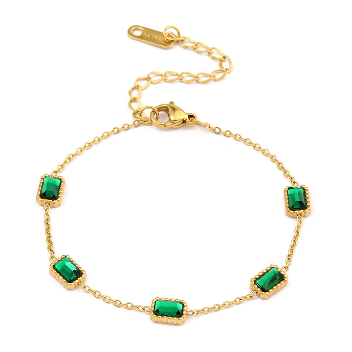 Tales of Emerald Gem Bracelet - Salty Accessories