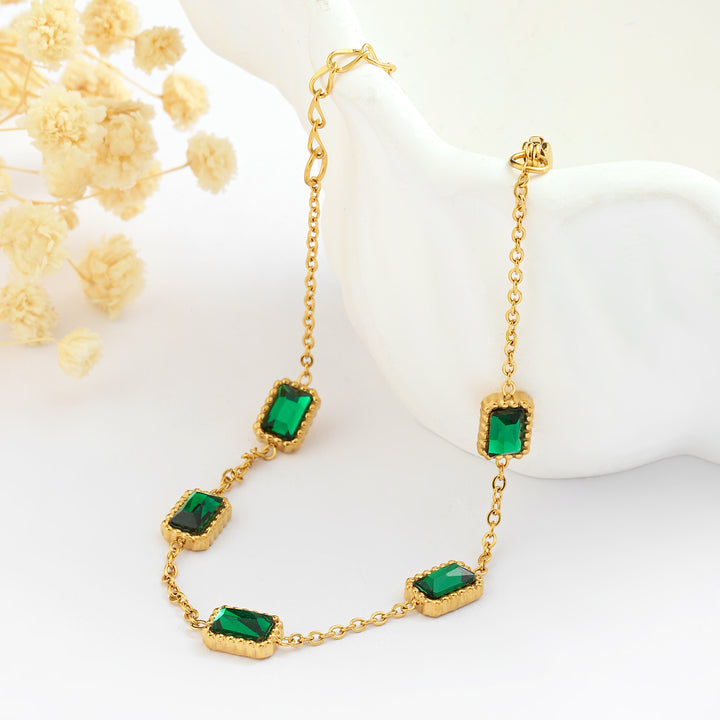 Tales of Emerald Gem Bracelet - Salty Accessories