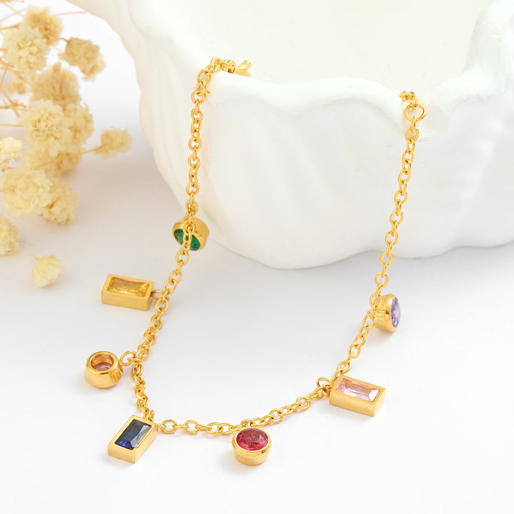 Sparkling Multicolor Charm Bracelet