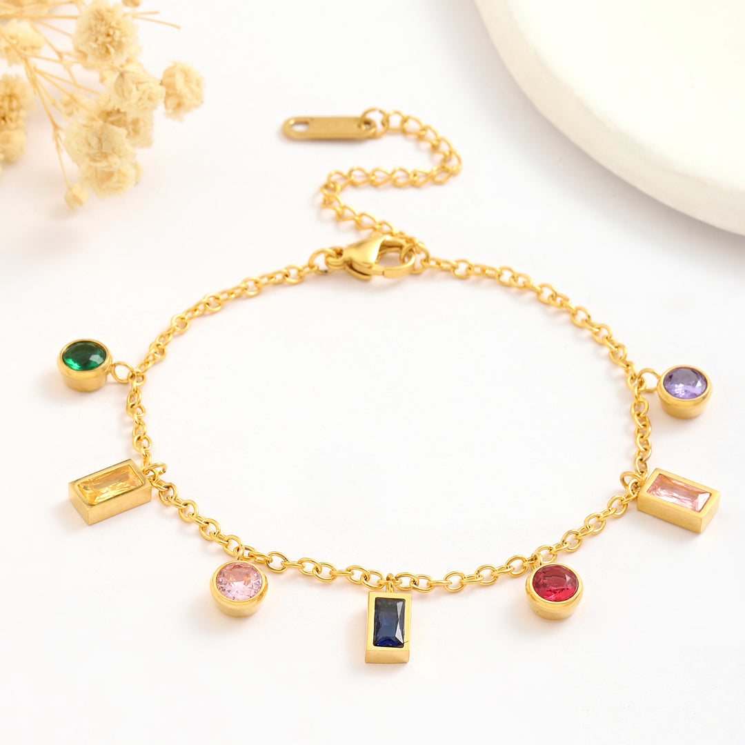 Sparkling Multicolor Charm Bracelet - Salty Accessories