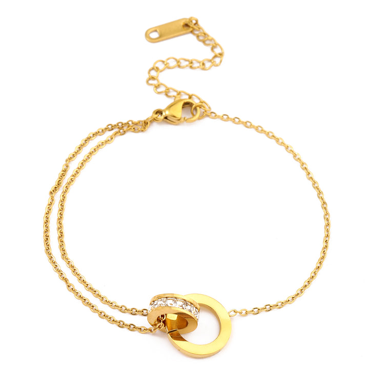 Circle Linked Gold Bracelet - Salty Accessories