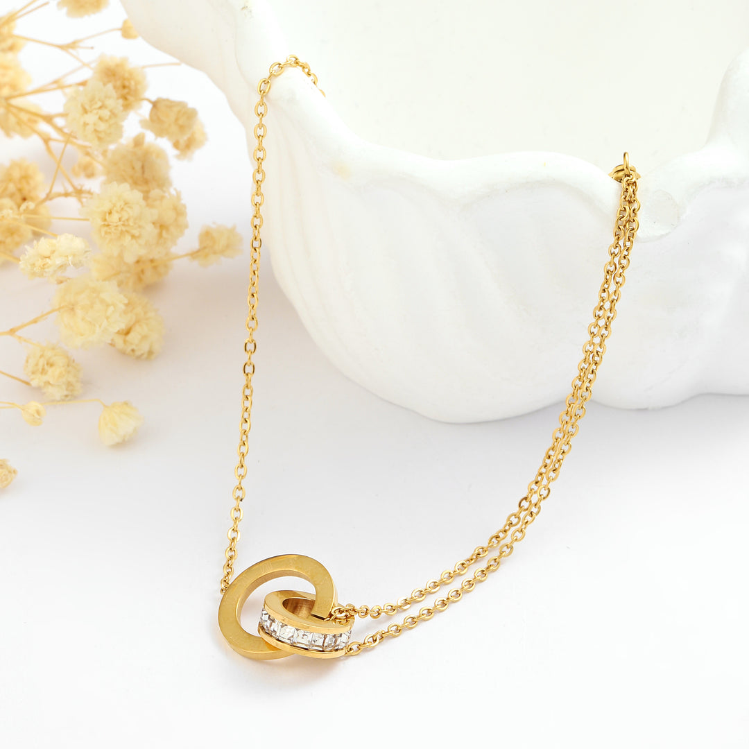 Circle Linked Gold Bracelet - Salty Accessories