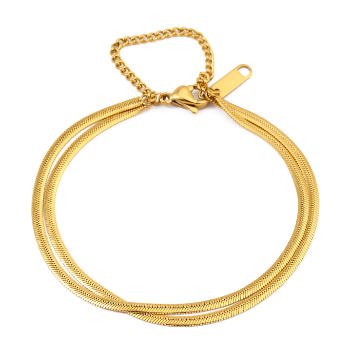 Simple Layered Gold Bracelet