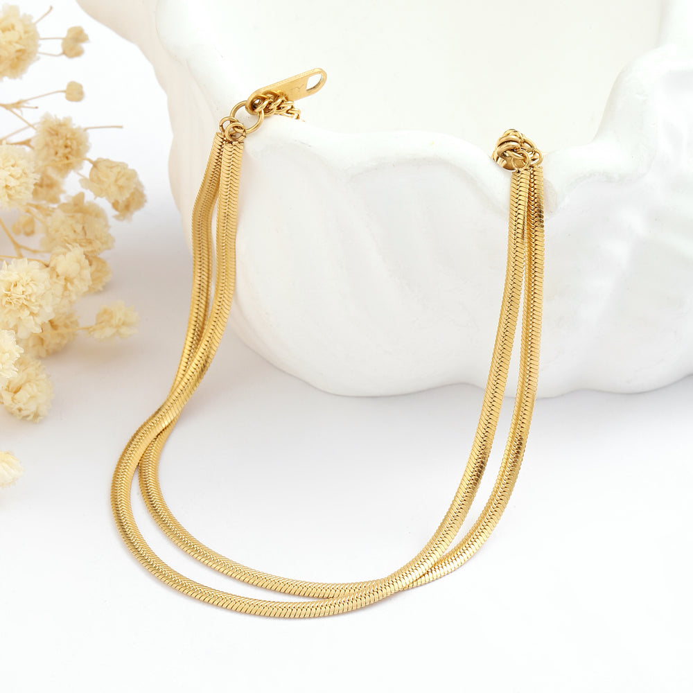 Simple Layered Gold Bracelet - Salty Accessories