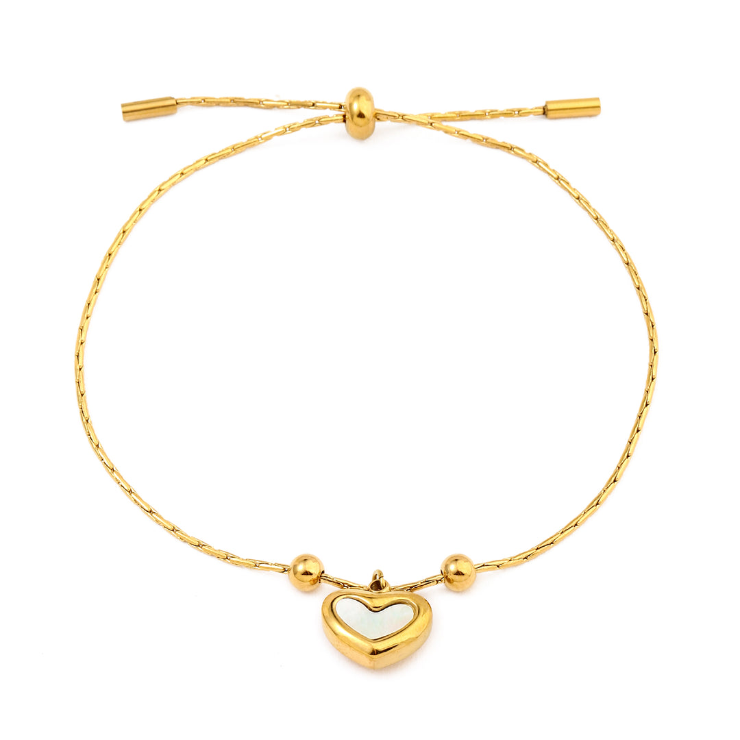 Stupid Heart Gold Bracelet - Salty Accessories