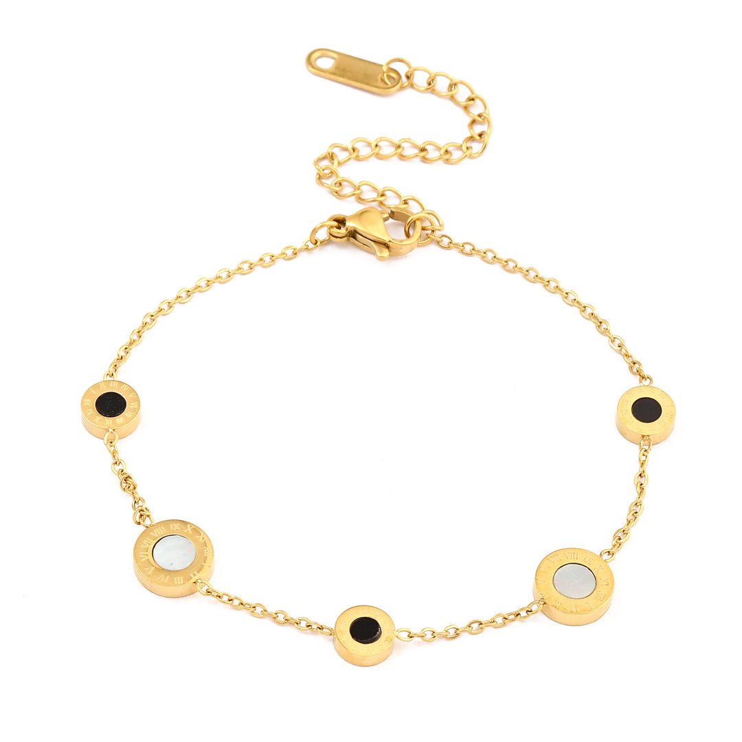 Demure Black & White Bracelet