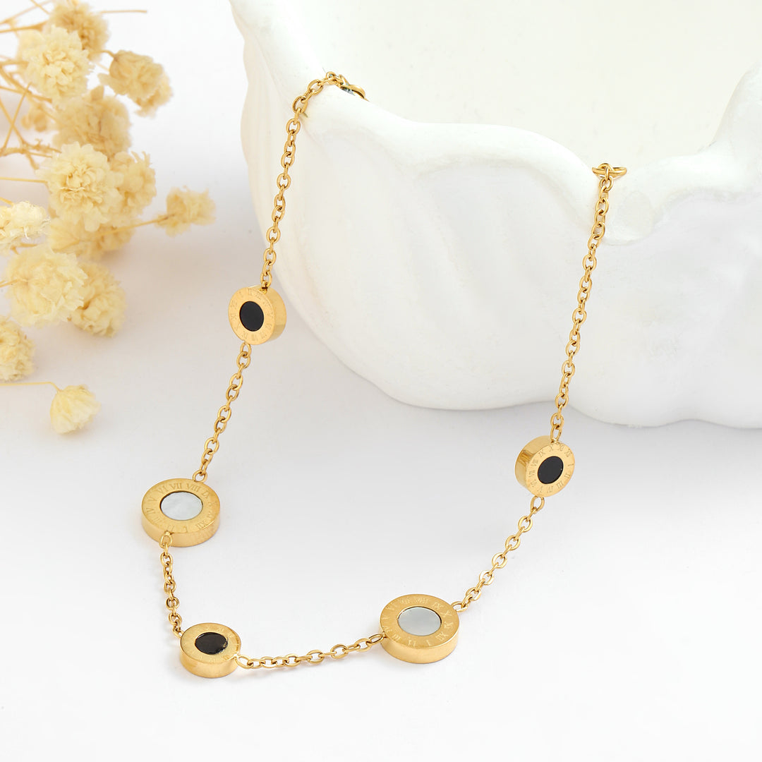 Demure Black & White Bracelet