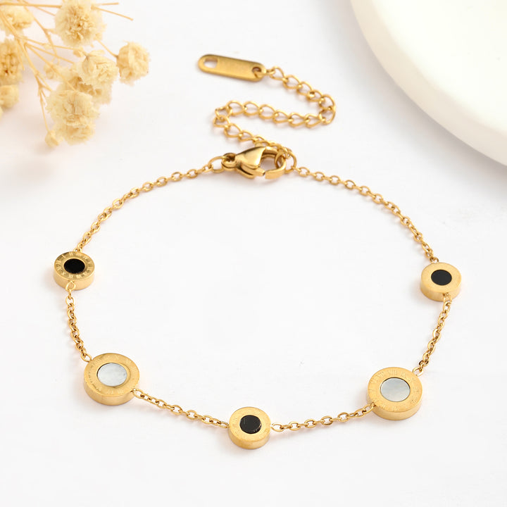 Demure Black & White Bracelet