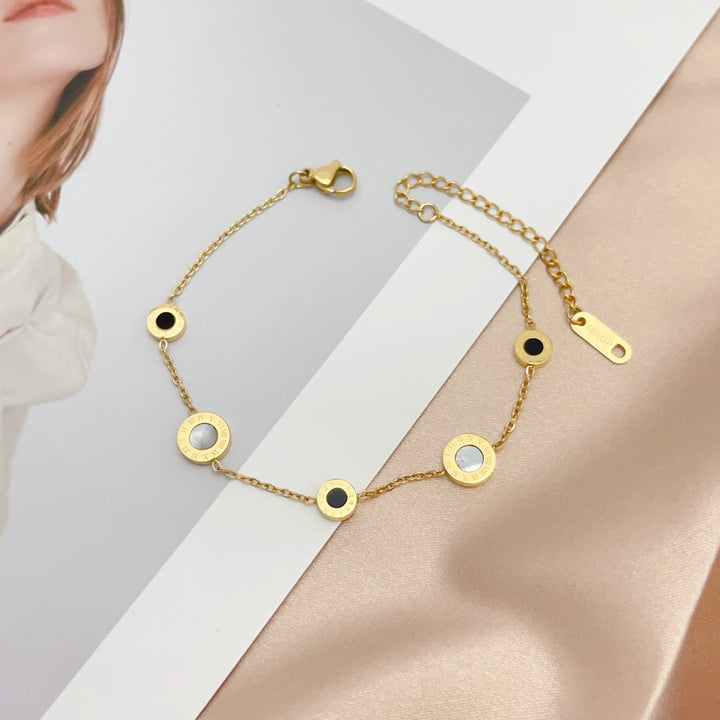 Demure Black & White Bracelet