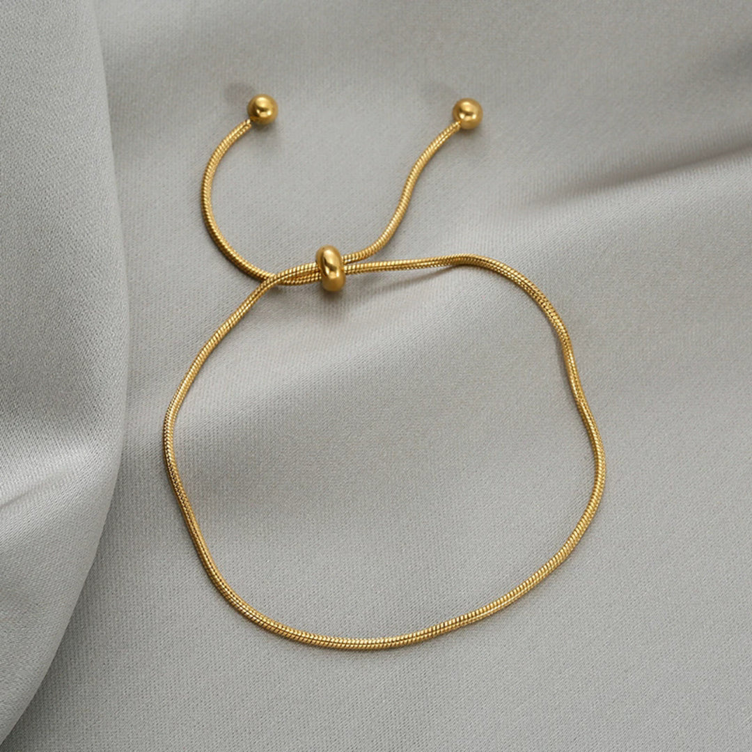 Solitude Gold Slider Bracelet