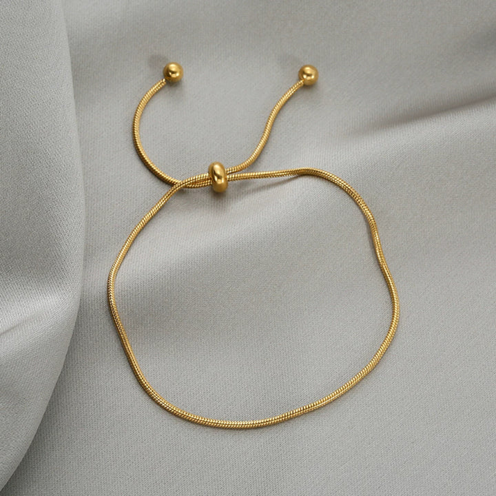 Solitude Gold Slider Bracelet