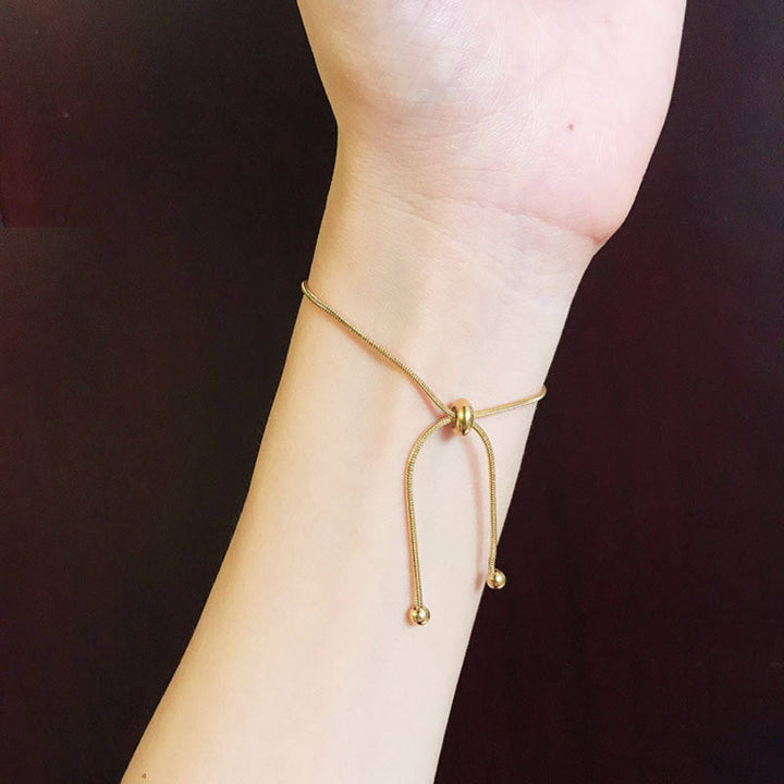 Solitude Gold Slider Bracelet