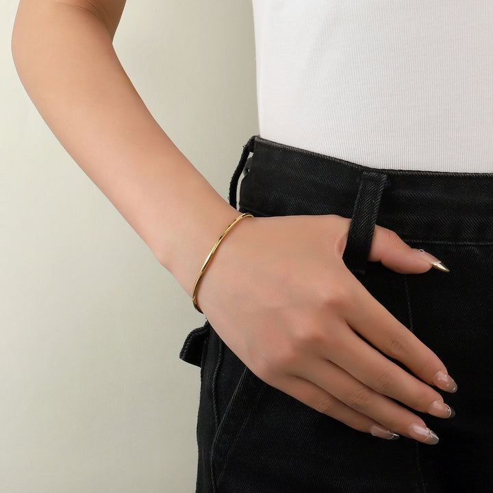 Felicity Slim Gold Bracelet - Salty Accessories