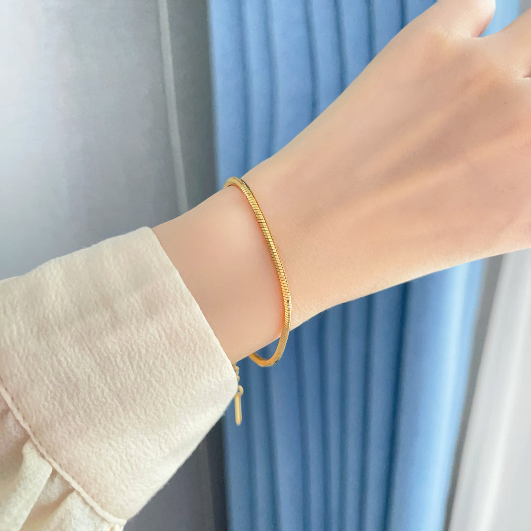 Felicity Slim Gold Bracelet - Salty Accessories