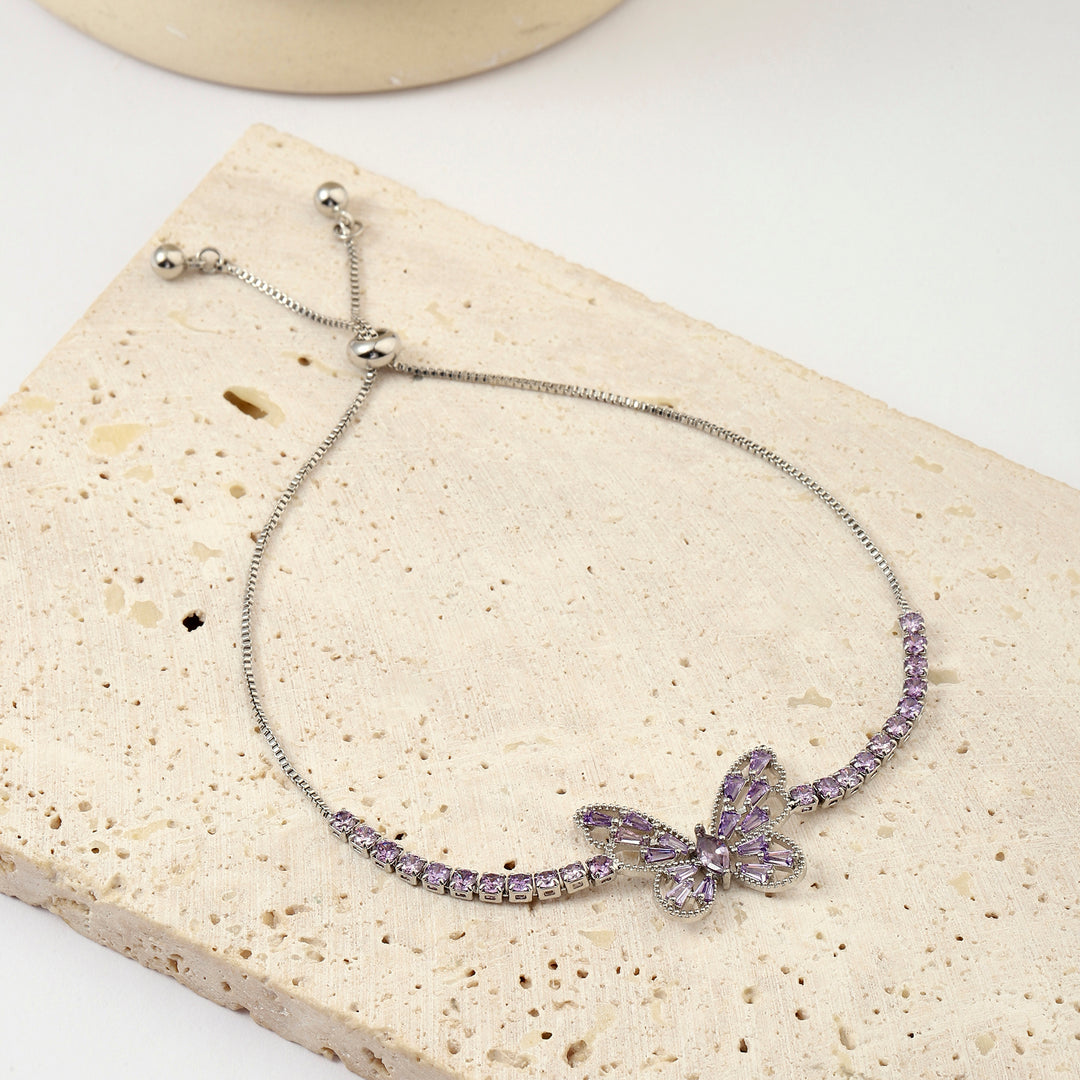 Runa Silver Butterfly Bracelet - Salty Accessories