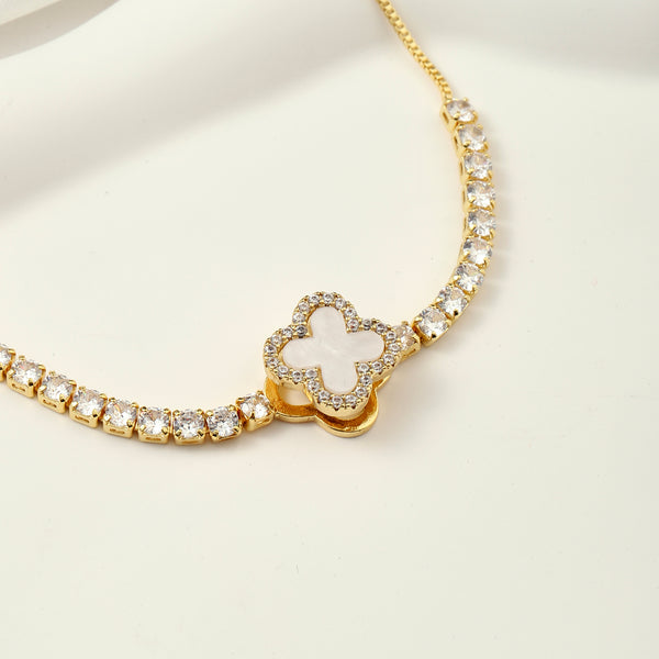 Elodie Clover Tennis Bracelet