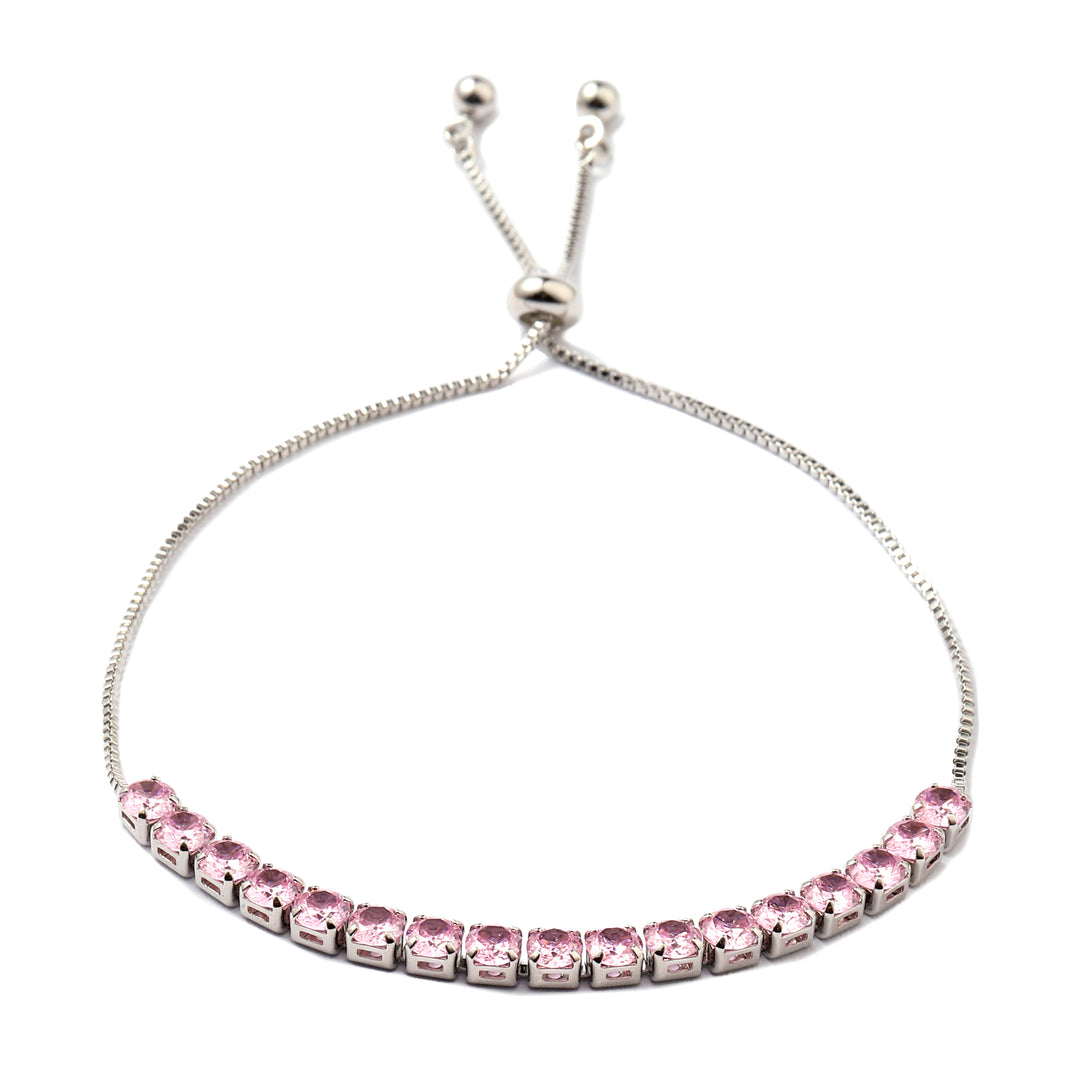 Aeri Pink Tennis Bracelet - Salty Accessories