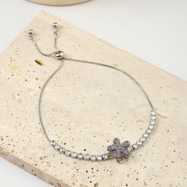Isolde Studded Floral Spinner Bracelet