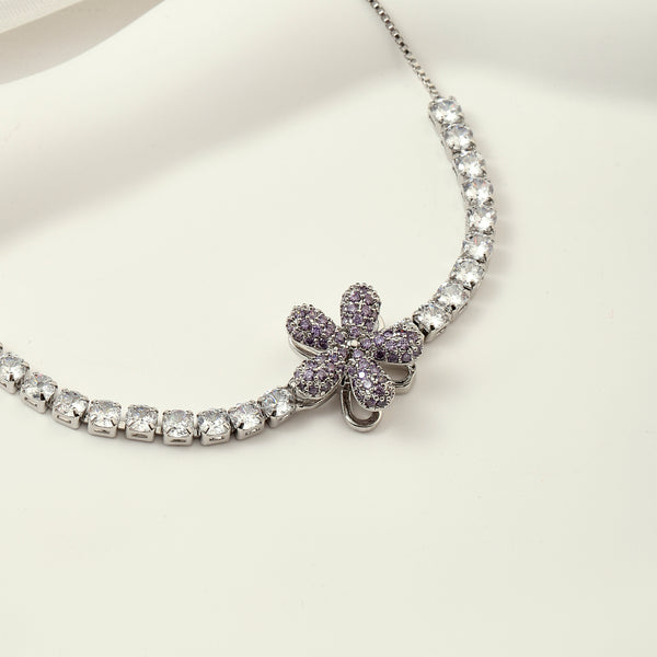 Isolde Studded Floral Spinner Bracelet