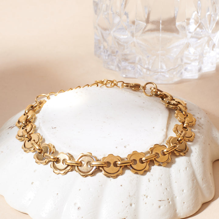 Celestial Chain Gold Bracelet - Salty Accessories