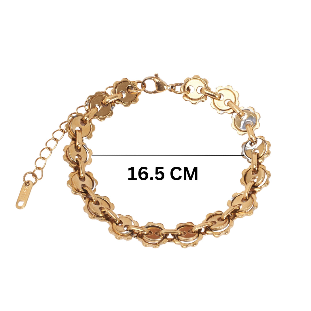 Celestial Chain Gold Bracelet