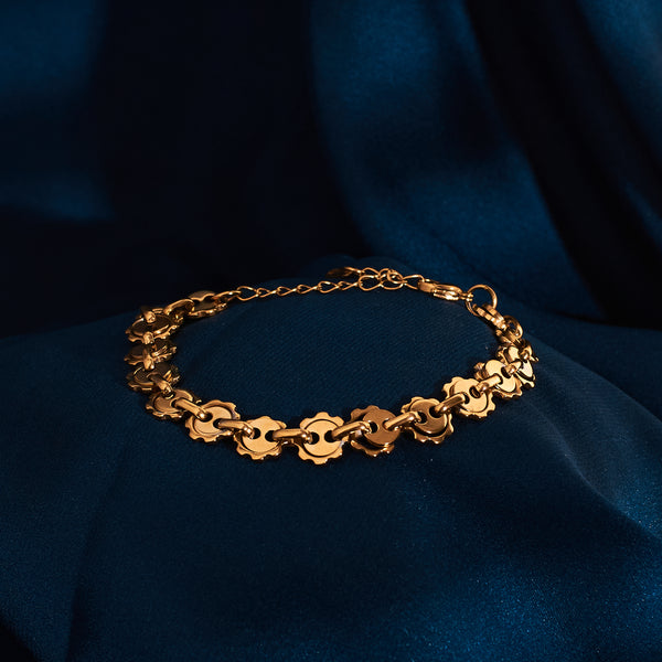 Celestial Chain Gold Bracelet