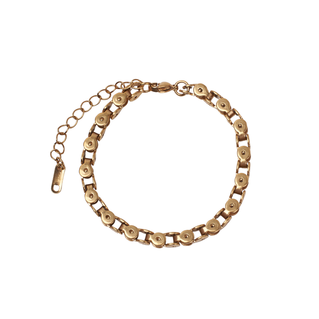 Artisan's Link Gold Bracelet - Salty Accessories