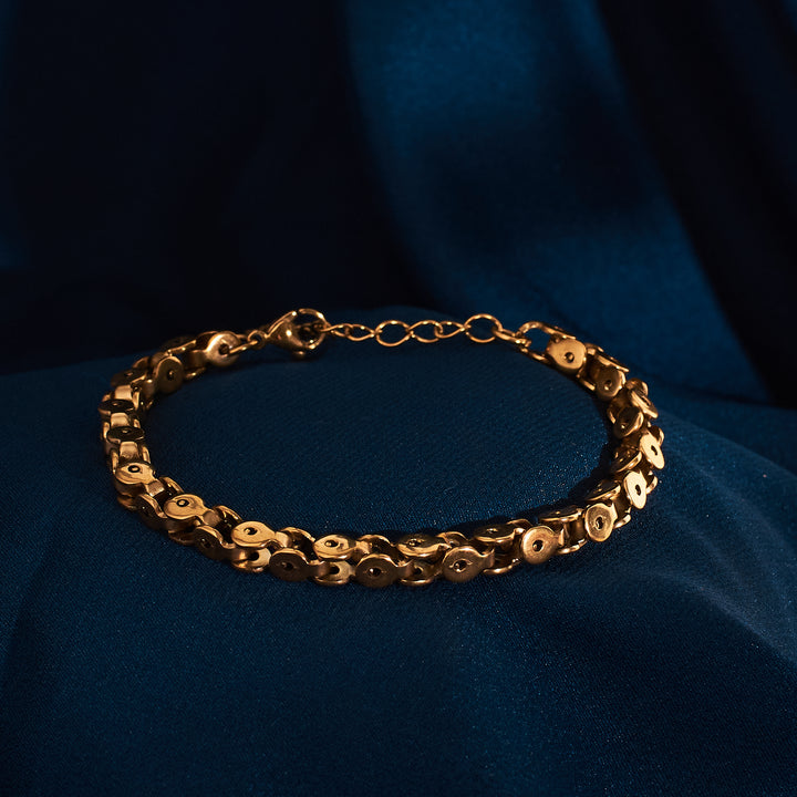 Artisan's Link Gold Bracelet - Salty Accessories