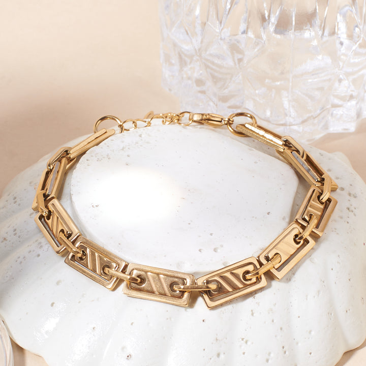 Modern Edge Gold Bracelet