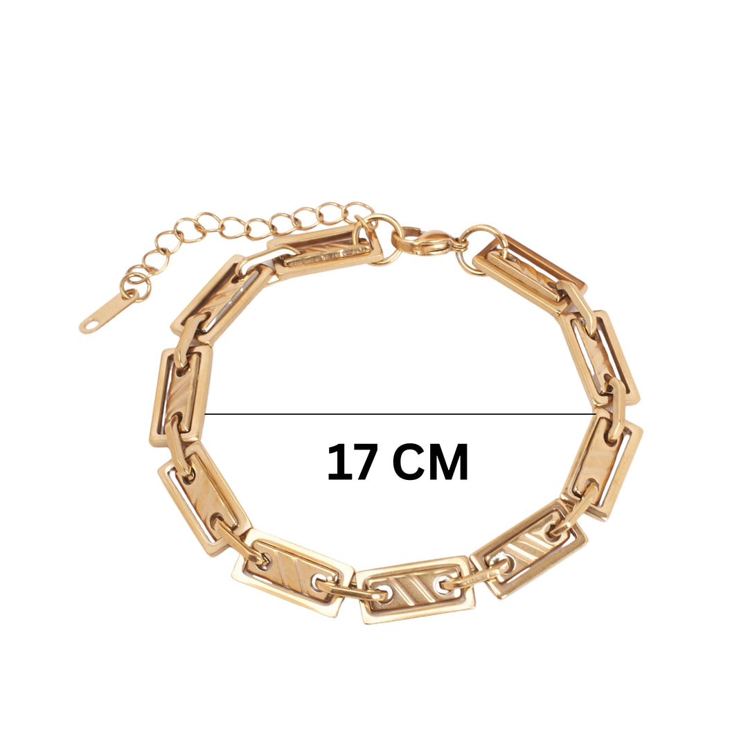 Modern Edge Gold Bracelet - Salty Accessories