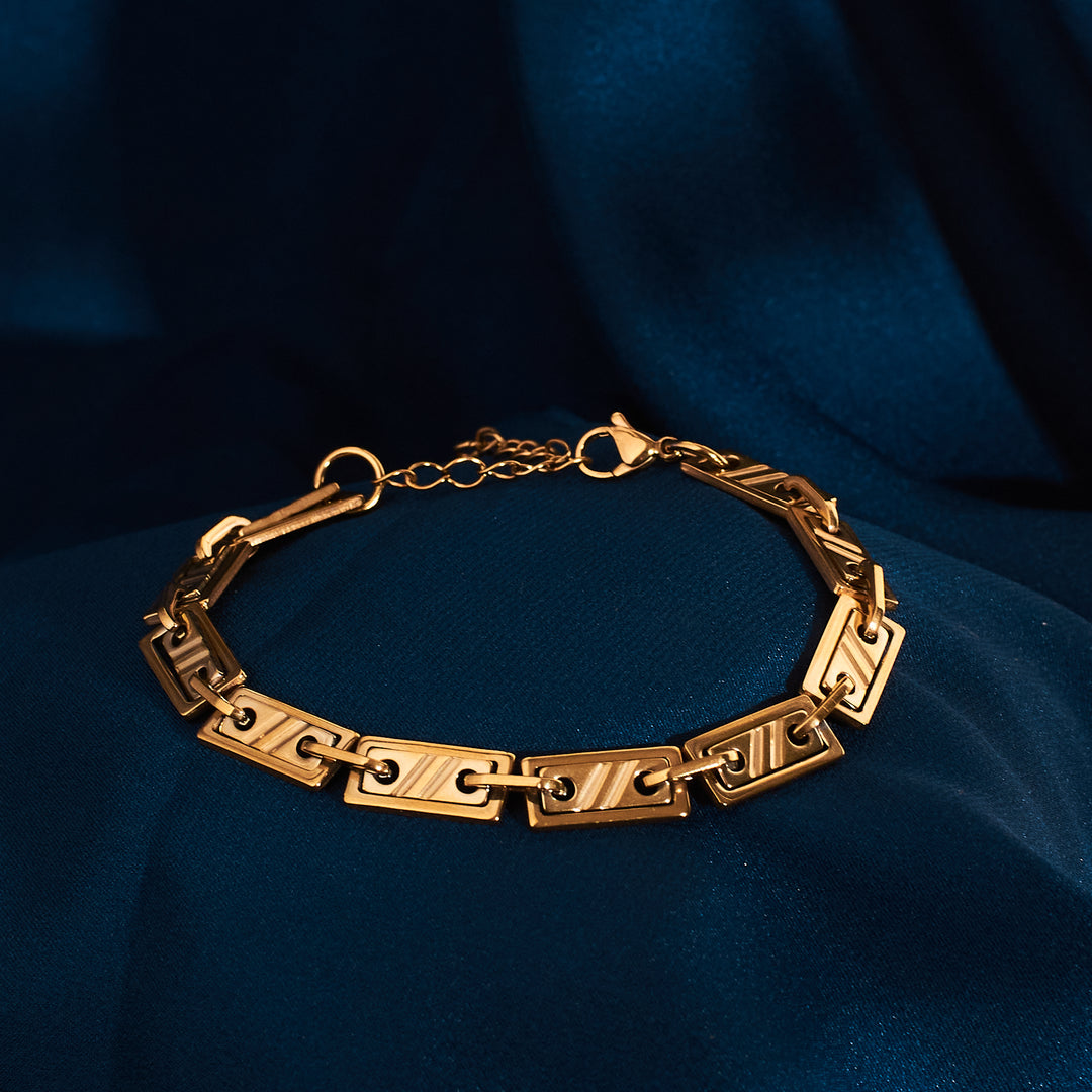 Modern Edge Gold Bracelet - Salty Accessories