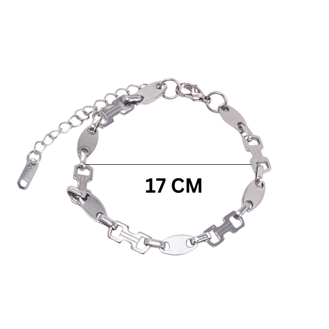 Minimalist Chain Silver Bracelet